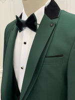 Load image into Gallery viewer, Partoni Royal Green Slim Fit Tuxedo
