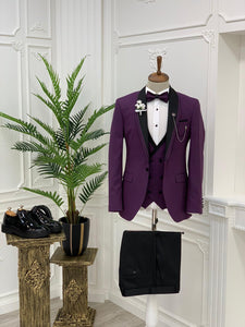 Napolia Royal Purple Slim Fit Tuxedo-baagr.myshopify.com-1-BOJONI