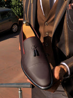 Load image into Gallery viewer, Tassels Classic Shoes Matte Burgundy-baagr.myshopify.com-shoes2-BOJONI
