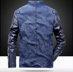 Load image into Gallery viewer, Adam Denim Leather Jacket (2 Colors)-baagr.myshopify.com-Jacket-BOJONI
