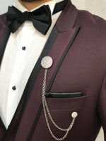 Load image into Gallery viewer, Nova Slim Fit Claret Red II Tuxedo-baagr.myshopify.com-1-BOJONI
