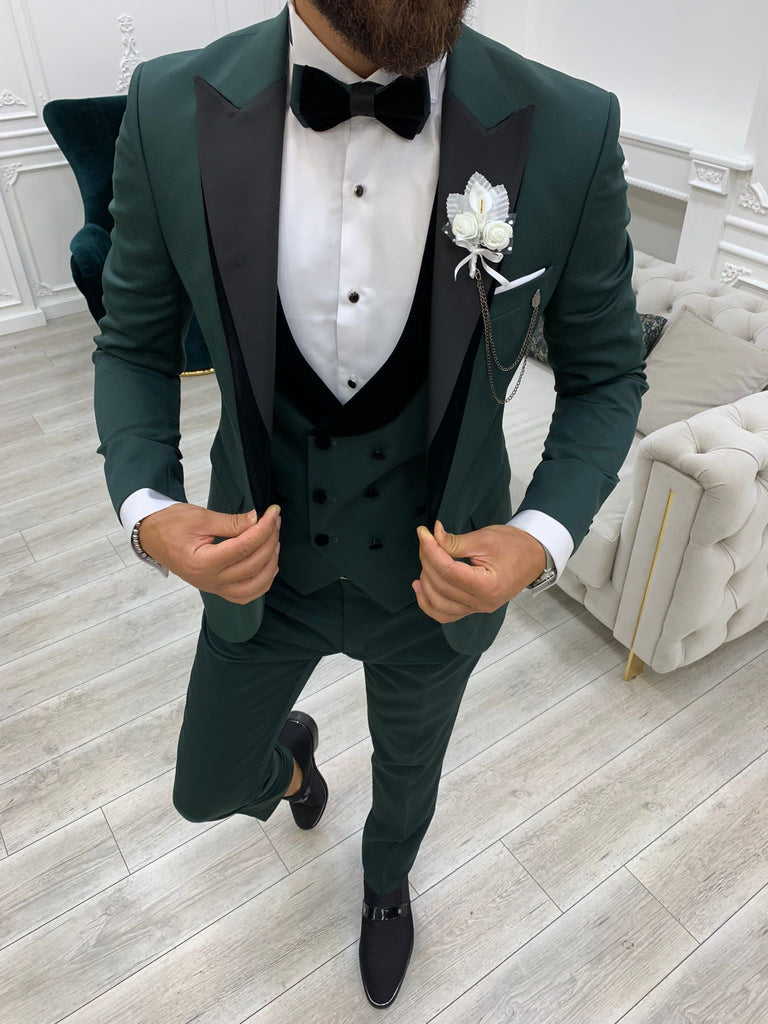 Rocca Green Slim Fit Tuxedo | BOJONI