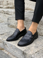 Load image into Gallery viewer, Stanoss Black Buckle Shoes-baagr.myshopify.com-shoes2-brabion
