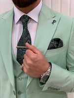Load image into Gallery viewer, Bojoni Monte Water Green  Slim Fit Suit
