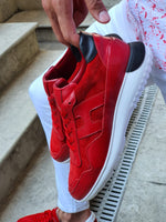 Load image into Gallery viewer, Henderson Red Mid-Top Sneakers-baagr.myshopify.com-shoes2-BOJONI
