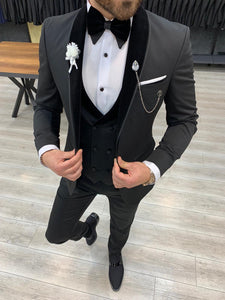 Catani Velvet Black Slim Fit Tuxedo #2-baagr.myshopify.com-1-BOJONI