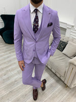 Load image into Gallery viewer, Bojoni Monte Purple  Slim Fit Suit
