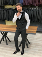 Load image into Gallery viewer, Catani Velvet Black Slim Fit Tuxedo #5-baagr.myshopify.com-1-BOJONI
