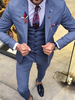 Load image into Gallery viewer, Marc Slim-Fit Suit Vest Indigo-baagr.myshopify.com-suit-BOJONI
