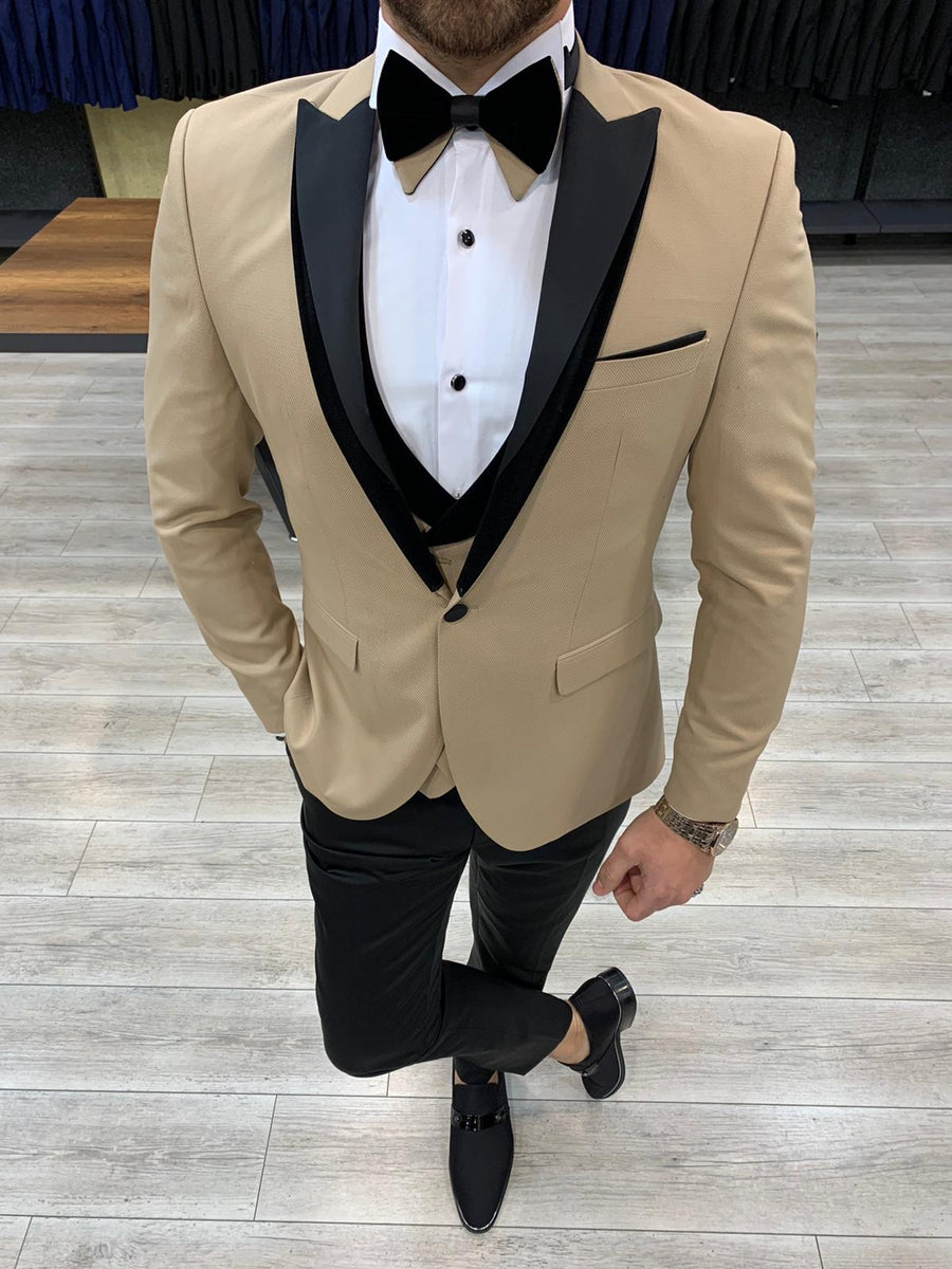 Forenza Royal Slim Fit Gold Tuxedo | BOJONI