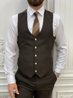 Load image into Gallery viewer, Bojoni Argeli Coffee  Slim Fit Suit
