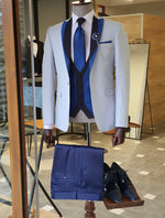 Load image into Gallery viewer, Caparini Blue Slim Fit Tuxedo-baagr.myshopify.com-suit-BOJONI

