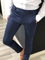 Load image into Gallery viewer, Slim-fit Striped Fabric Pants (2 Colors)-baagr.myshopify.com-Pants-BOJONI
