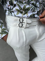 Load image into Gallery viewer, Bojoni Fremont  Slim Fit White  Pants

