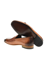 Load image into Gallery viewer, Bojoni Stepano Double Button Leather Tan Loafer
