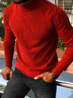 Load image into Gallery viewer, Slim-Fit Patterned Turtleneck Knitwear (3 Colors)-baagr.myshopify.com-sweatshirts-BOJONI
