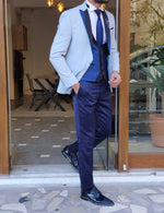 Load image into Gallery viewer, Caparini Blue Slim Fit Tuxedo-baagr.myshopify.com-suit-BOJONI
