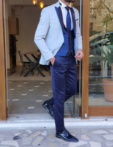 Caparini Blue Slim Fit Tuxedo-baagr.myshopify.com-suit-BOJONI