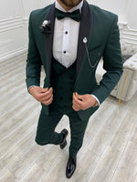 Load image into Gallery viewer, Partoni Royal Green Slim Fit Tuxedo-baagr.myshopify.com-1-BOJONI
