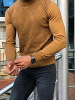 Load image into Gallery viewer, Slim-Fit Patterned Turtleneck Knitwear (3 Colors)-baagr.myshopify.com-sweatshirts-BOJONI
