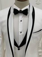 Load image into Gallery viewer, Partoni Royal White Slim Fit Tuxedo-baagr.myshopify.com-1-BOJONI
