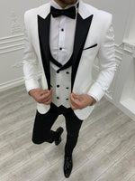 Load image into Gallery viewer, Petrucci Royal White Slim Fit Tuxedo-baagr.myshopify.com-1-BOJONI
