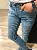 Load image into Gallery viewer, Selaff Slim-Fit Ripped Jeans (2 Colors)-baagr.myshopify.com-Pants-BOJONI
