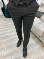 Load image into Gallery viewer, Vince Gray Slim Fit Plaid Suit-baagr.myshopify.com-1-BOJONI
