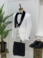 Load image into Gallery viewer, Napolia Royal White Slim Fit Tuxedo-baagr.myshopify.com-1-BOJONI
