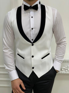 Partoni Royal White Slim Fit Tuxedo-baagr.myshopify.com-1-BOJONI