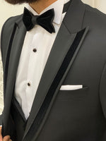 Load image into Gallery viewer, Moncani Black Slim Fit Tuxedo-baagr.myshopify.com-1-BOJONI
