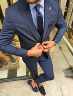 Load image into Gallery viewer, Reno Navy Blue Slim Fit Suit-baagr.myshopify.com-suit-BOJONI
