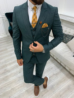 Load image into Gallery viewer, Vermont Green Slim Fit Suit-baagr.myshopify.com-1-BOJONI
