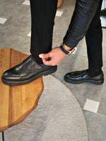 Load image into Gallery viewer, Severi Black Buckle Boots-baagr.myshopify.com-shoes2-BOJONI
