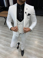Load image into Gallery viewer, Verona White Slim Fit Wool Suit-baagr.myshopify.com-1-BOJONI
