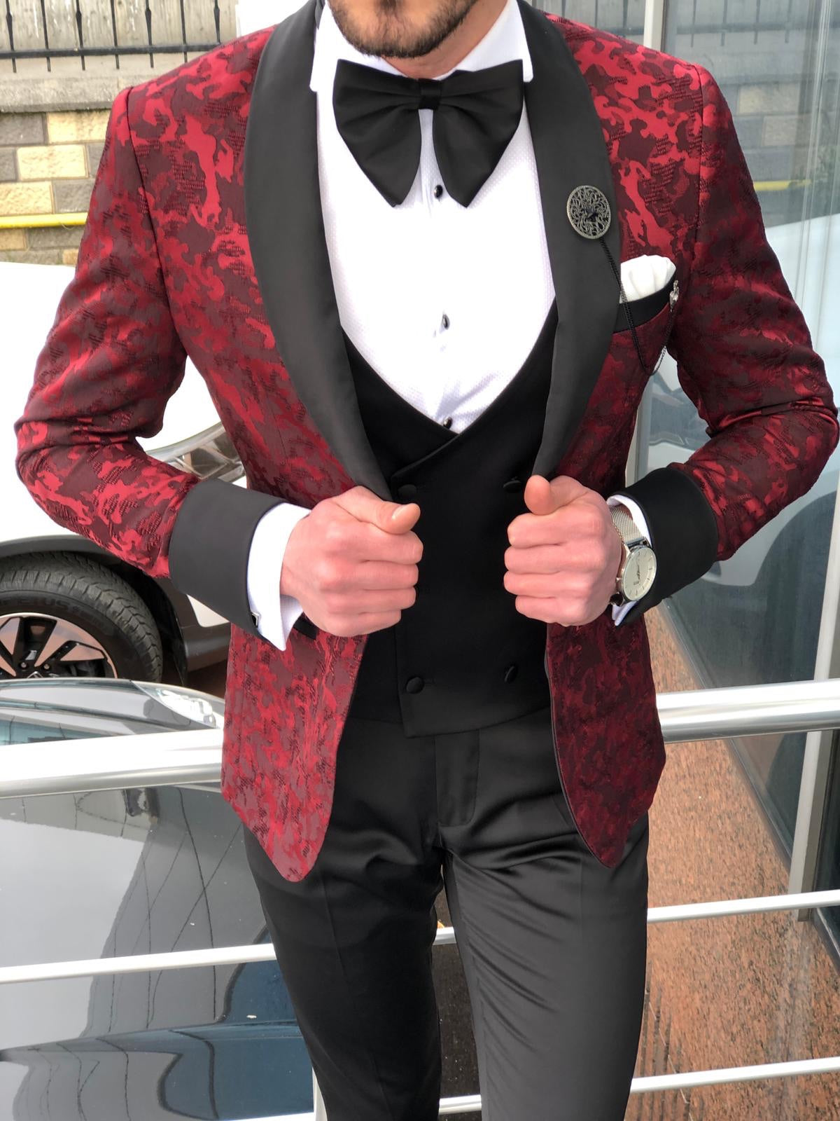 Slim-Fit Tuxedo Suit  Clearetred-baagr.myshopify.com-suit-BOJONI