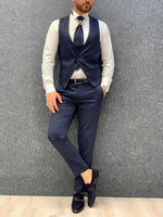 Load image into Gallery viewer, Lanso Slim Fit Tuxedo Navy Blue-baagr.myshopify.com-1-brabion

