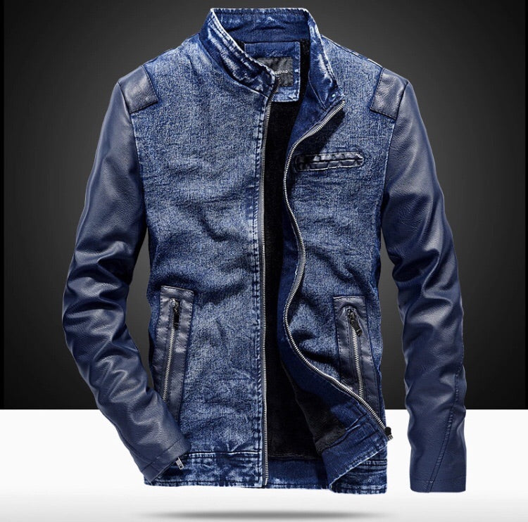 Adam Denim Leather Jacket (2 Colors) | BOJONI