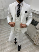 Load image into Gallery viewer, Bojoni Monte White  Slim Fit Suit
