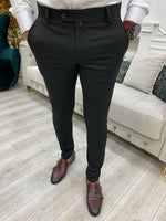 Load image into Gallery viewer, Serra Black Slim Fit Pants-baagr.myshopify.com-Pants-BOJONI
