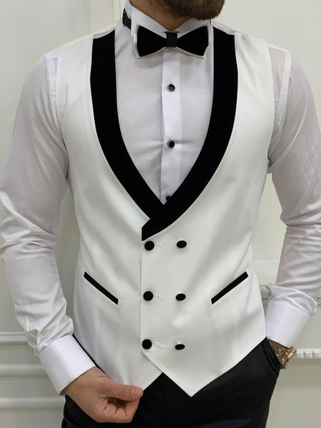 Napolia Royal White Slim Fit Tuxedo | BOJONI