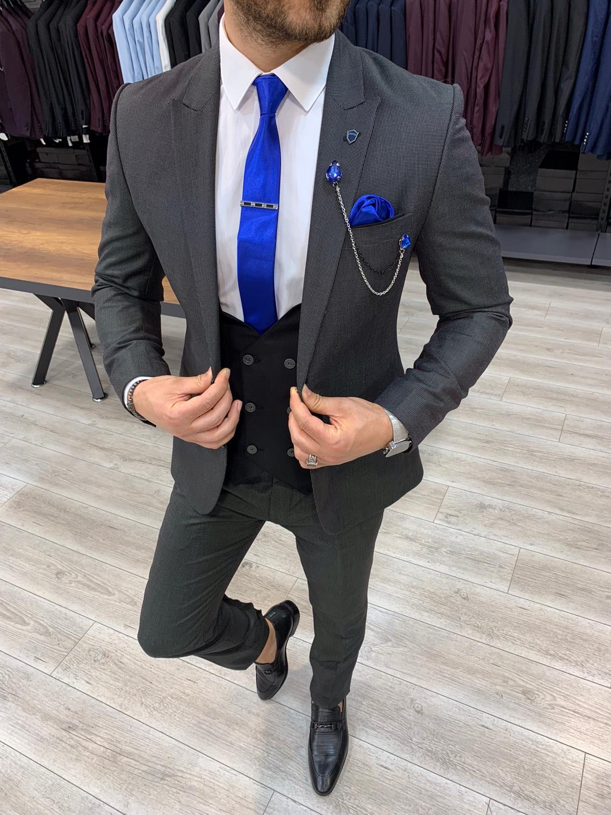 Montini Royal Gray Slim Fit  Suit-baagr.myshopify.com-1-BOJONI