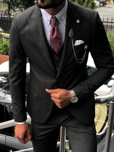 Pauli Slim-Fit  Suit Vest Black-baagr.myshopify.com-suit-BOJONI