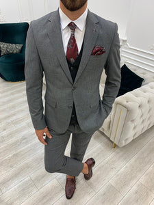 Bojoni Dayton Gray  Slim Fit Suit