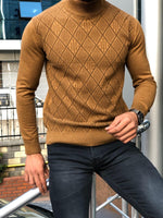 Load image into Gallery viewer, Slim-Fit Patterned Turtleneck Knitwear (3 Colors)-baagr.myshopify.com-sweatshirts-BOJONI
