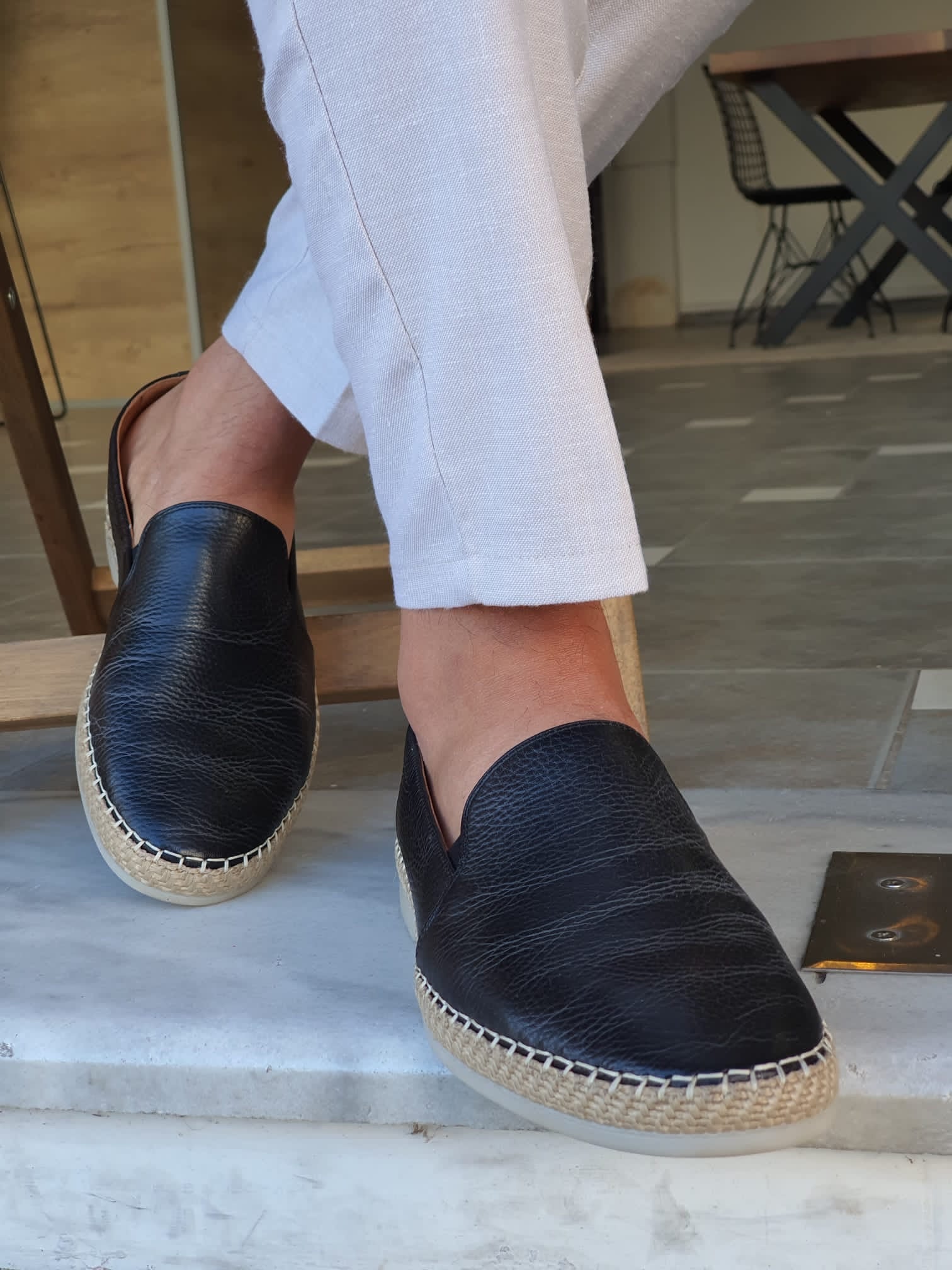 Salerno Black Slip-On Loafers-baagr.myshopify.com-shoes2-brabion