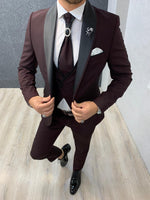 Load image into Gallery viewer, Lanso Slim Fit Tuxedo Red-baagr.myshopify.com-1-brabion
