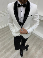 Load image into Gallery viewer, Napolia Royal White Slim Fit Tuxedo-baagr.myshopify.com-1-BOJONI
