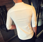 Load image into Gallery viewer, Slim-Fit Vest Shirt (2 Colors)-baagr.myshopify.com-Shirt-BOJONI

