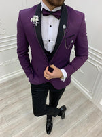 Load image into Gallery viewer, Napolia Royal Purple Slim Fit Tuxedo-baagr.myshopify.com-1-BOJONI
